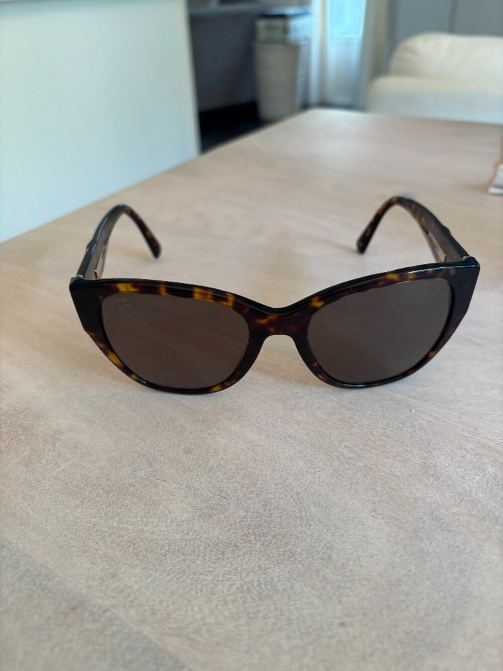 Chanel 5412 CC Logo Tortoise Sunglasses 54-19 Italy New Authentic